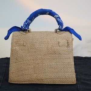 DLD Canvas and Bandana Tote Size BEACH bag - gently used.